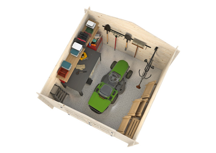 Förråd Petra 296 x 296 cm 7,3 m² Palmako